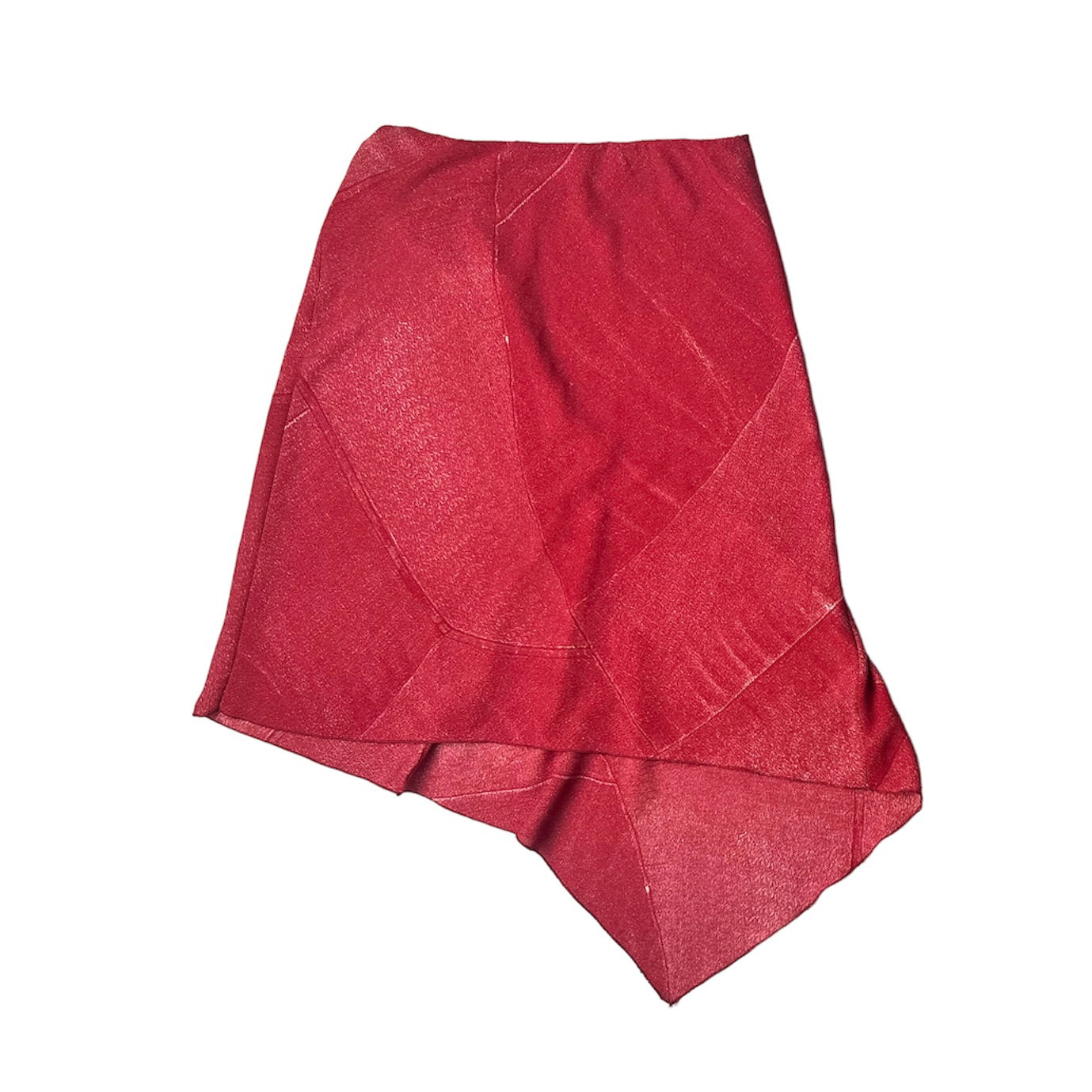 FALDA ASIMÉTRICA ESTAMPA DENIM