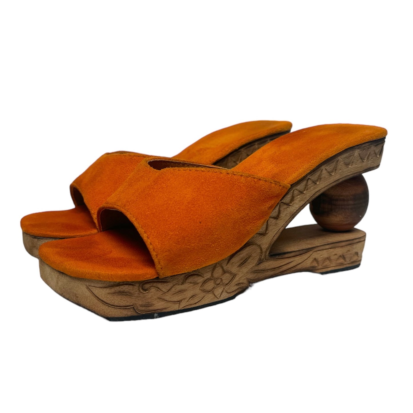 SANDALIAS TACO TALLADO