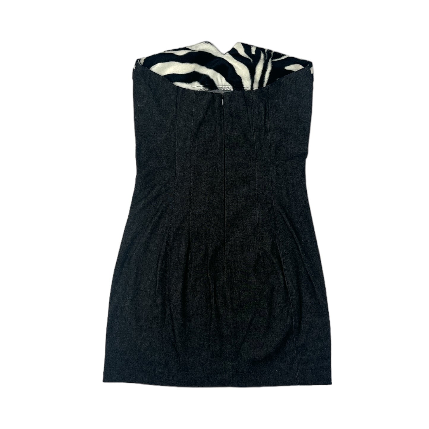 VESTIDO DENIM Y CEBRA