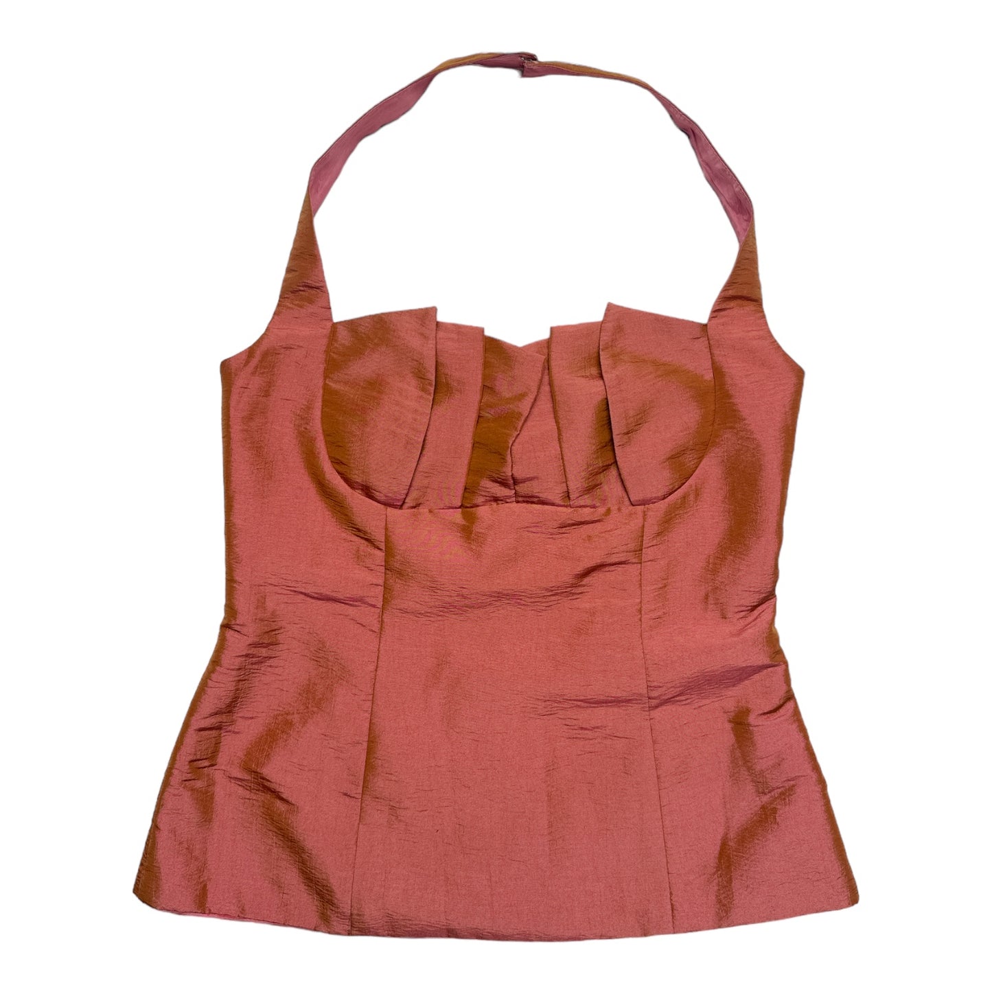 TOP HALTER DE SHANTUNG