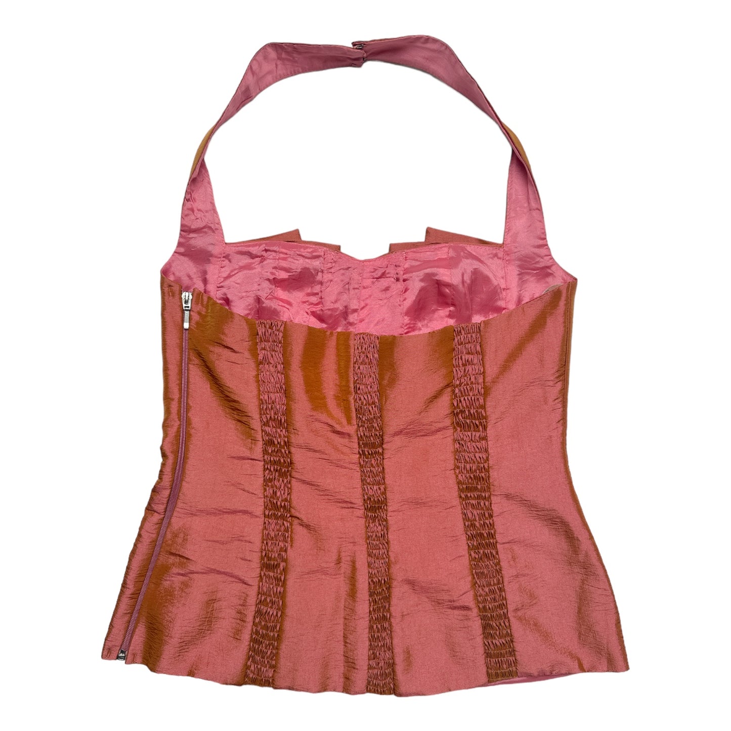TOP HALTER DE SHANTUNG
