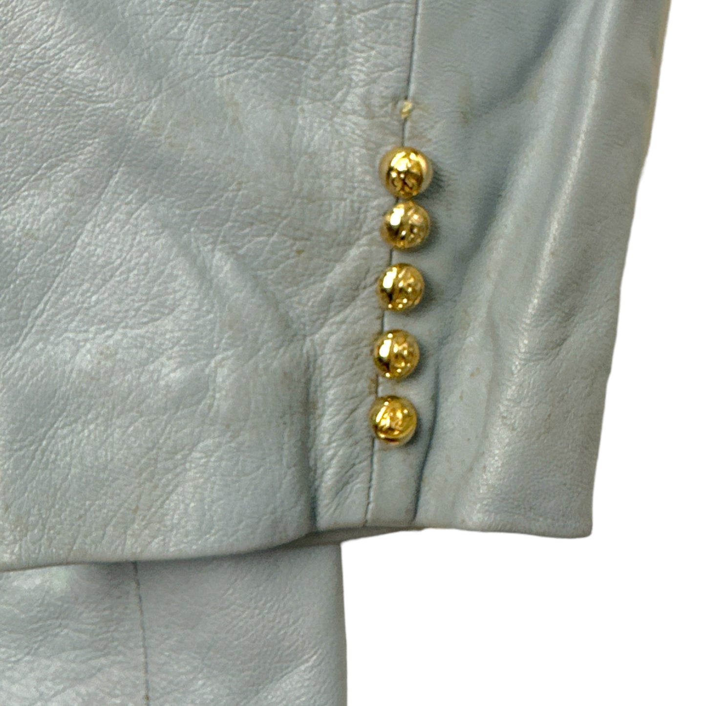 BLAZER CRUZADO EN CUERO