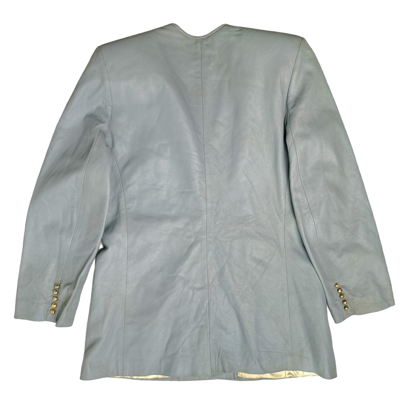 BLAZER CRUZADO EN CUERO