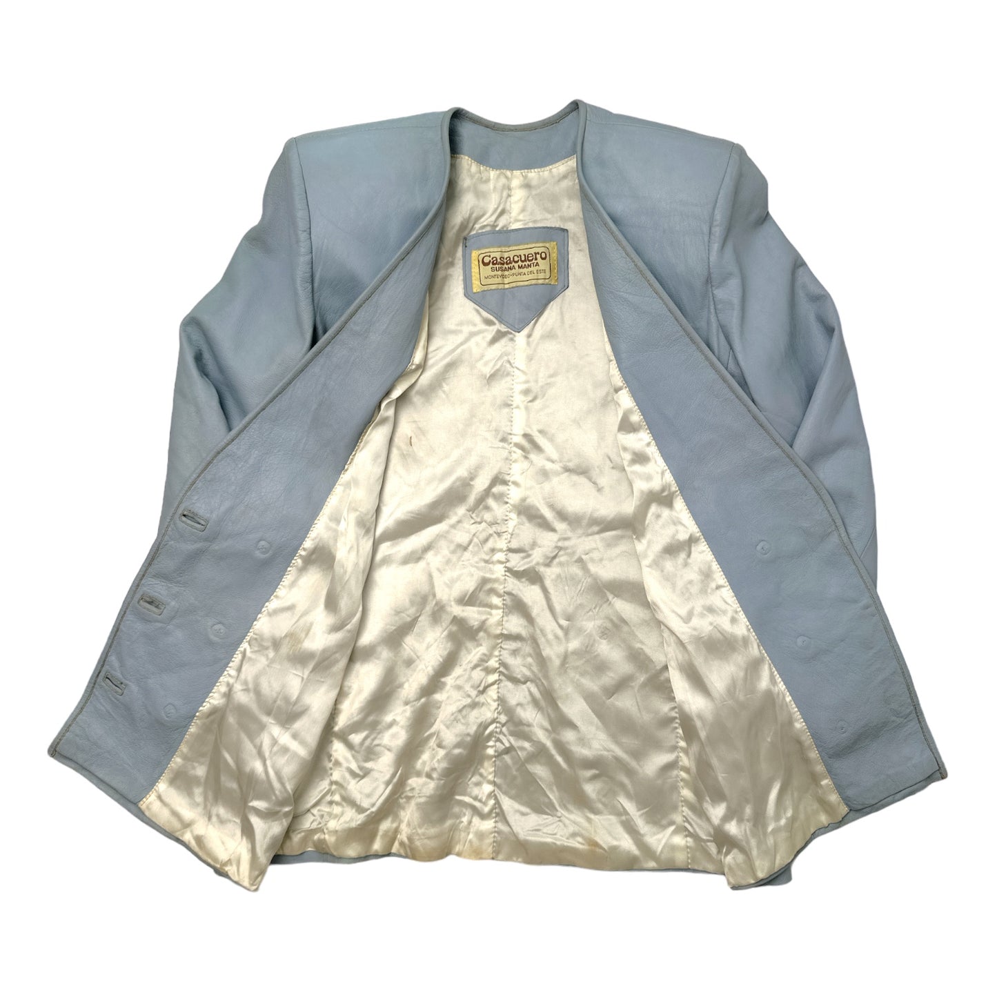 BLAZER CRUZADO EN CUERO