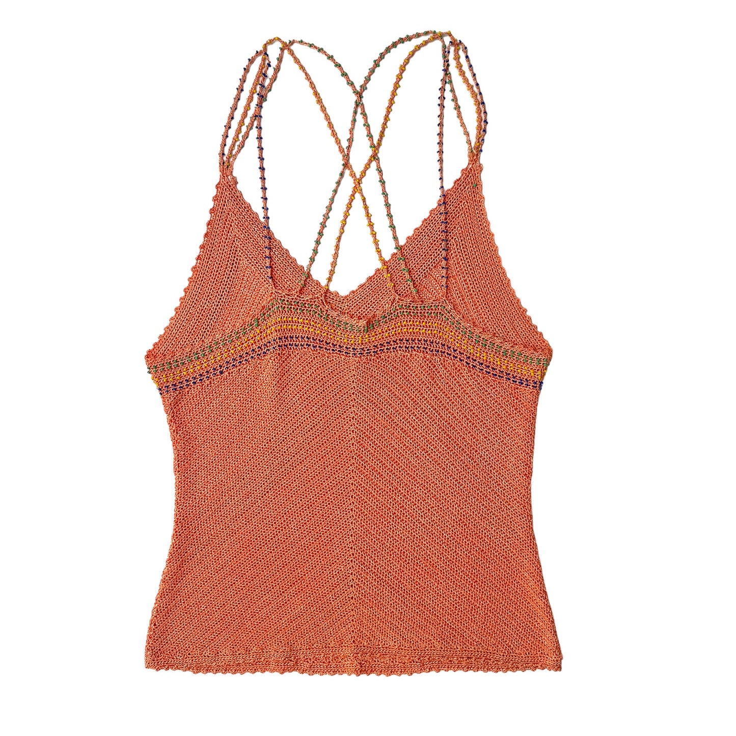 MUSCULOSA CROCHET Y CUENTAS