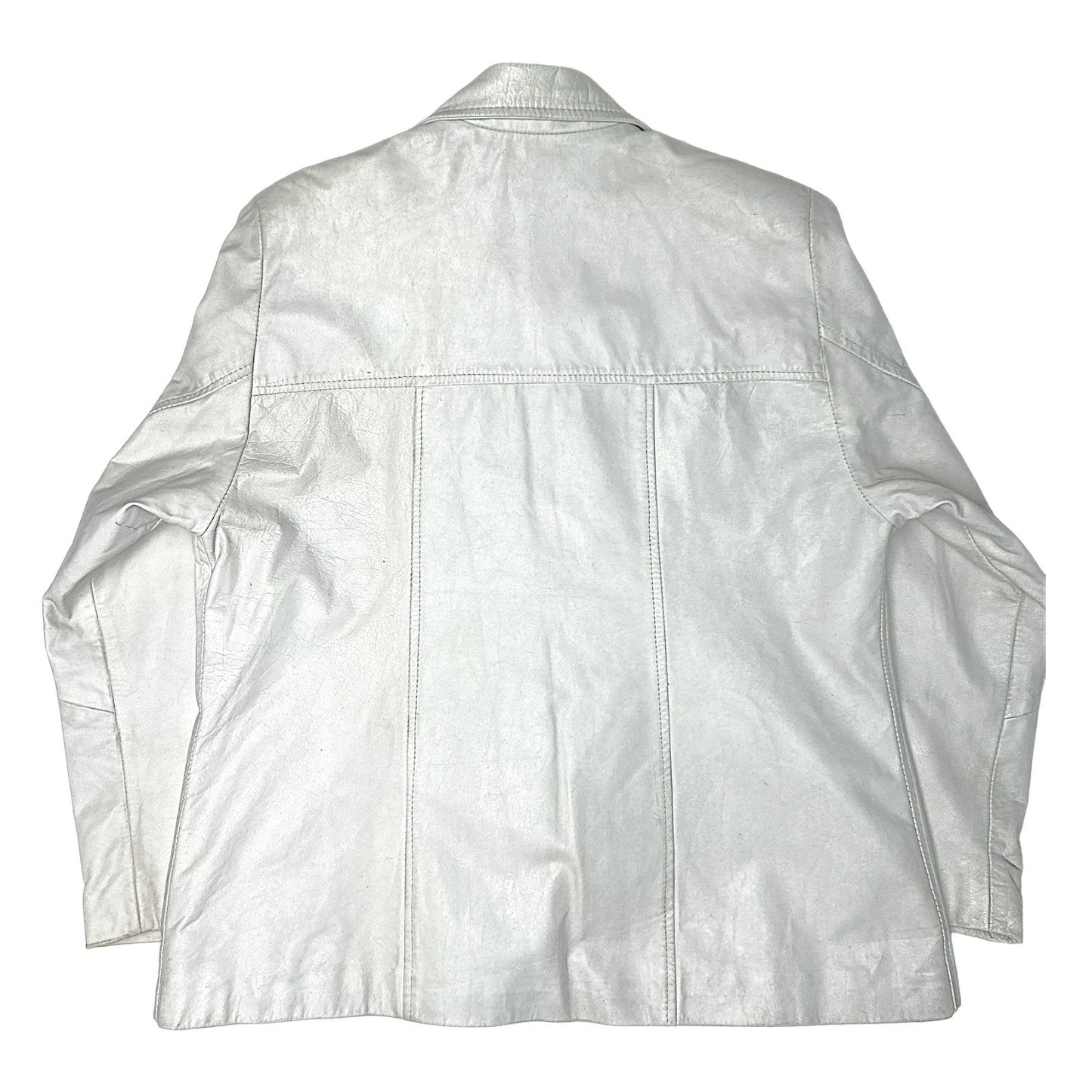 CAMPERA CUERO BLANCA