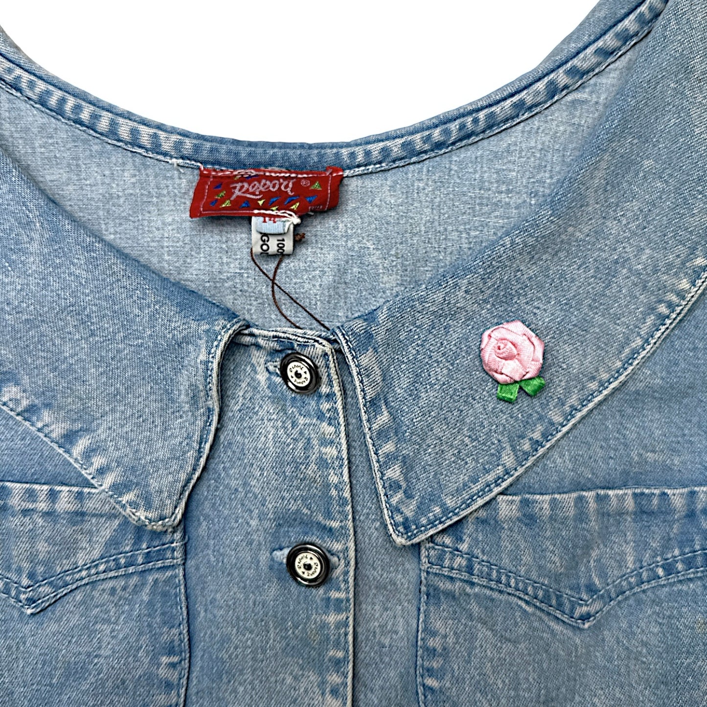 TOP DENIM CON APLIQUE