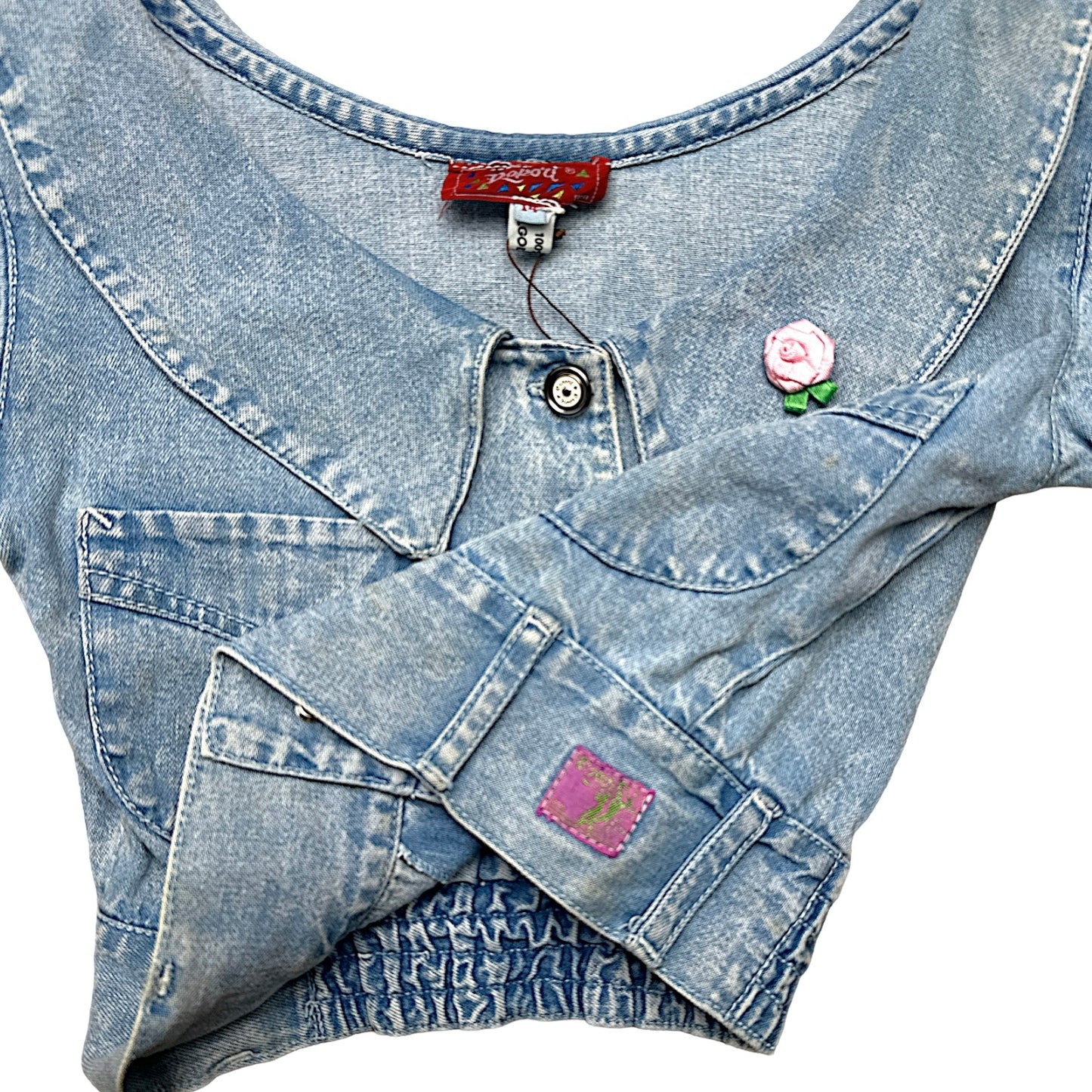 TOP DENIM CON APLIQUE
