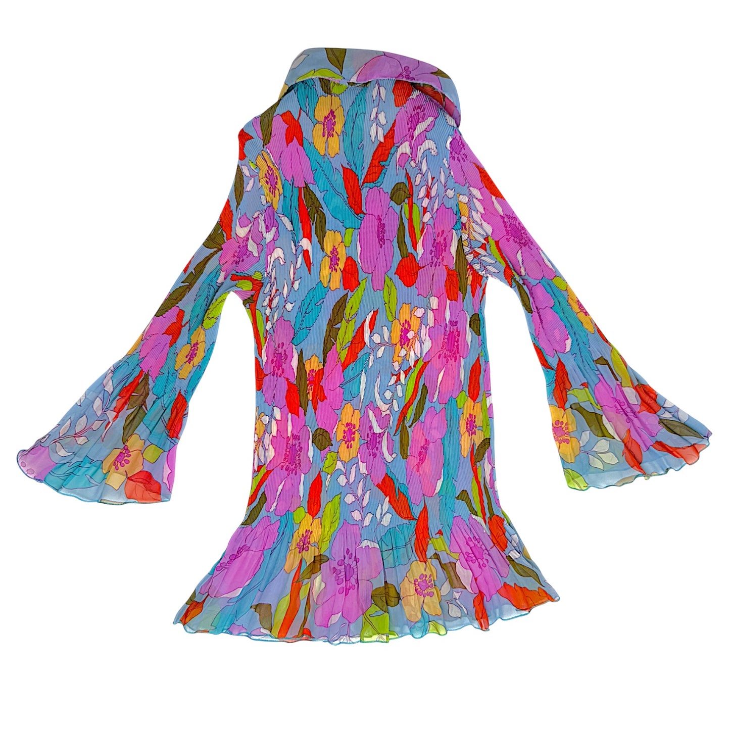 CAMISA PLISADA FLORES
