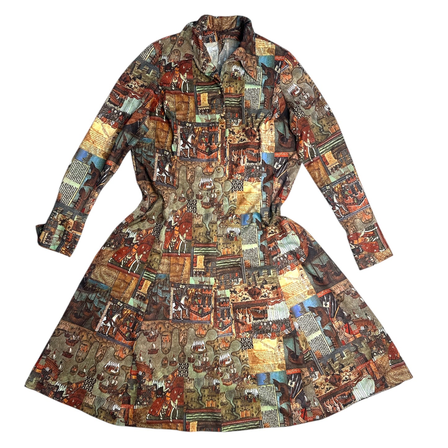 VESTIDO ESTAMPA ROMANA