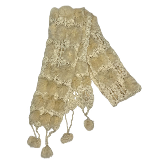 BUFANDITA TEJIDA Y PIEL