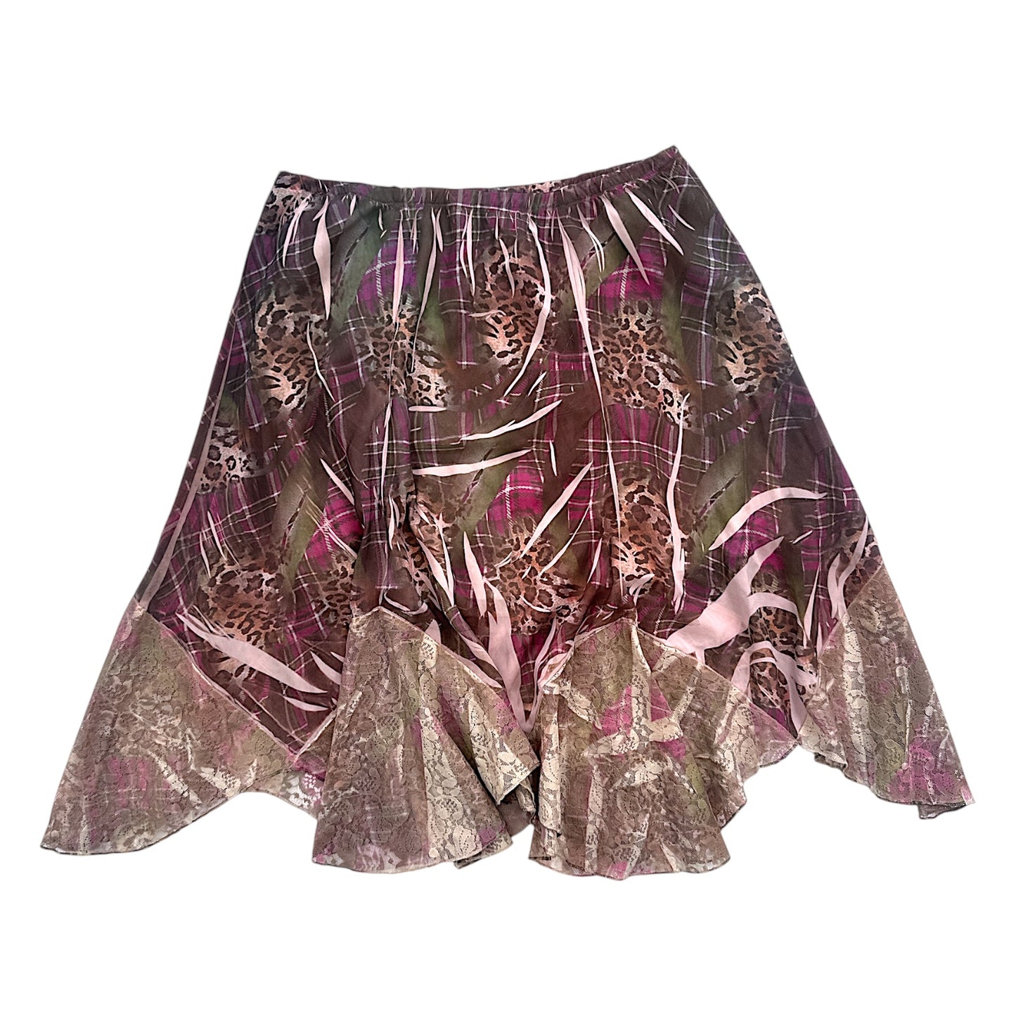 FALDA PRINT ENCAJE