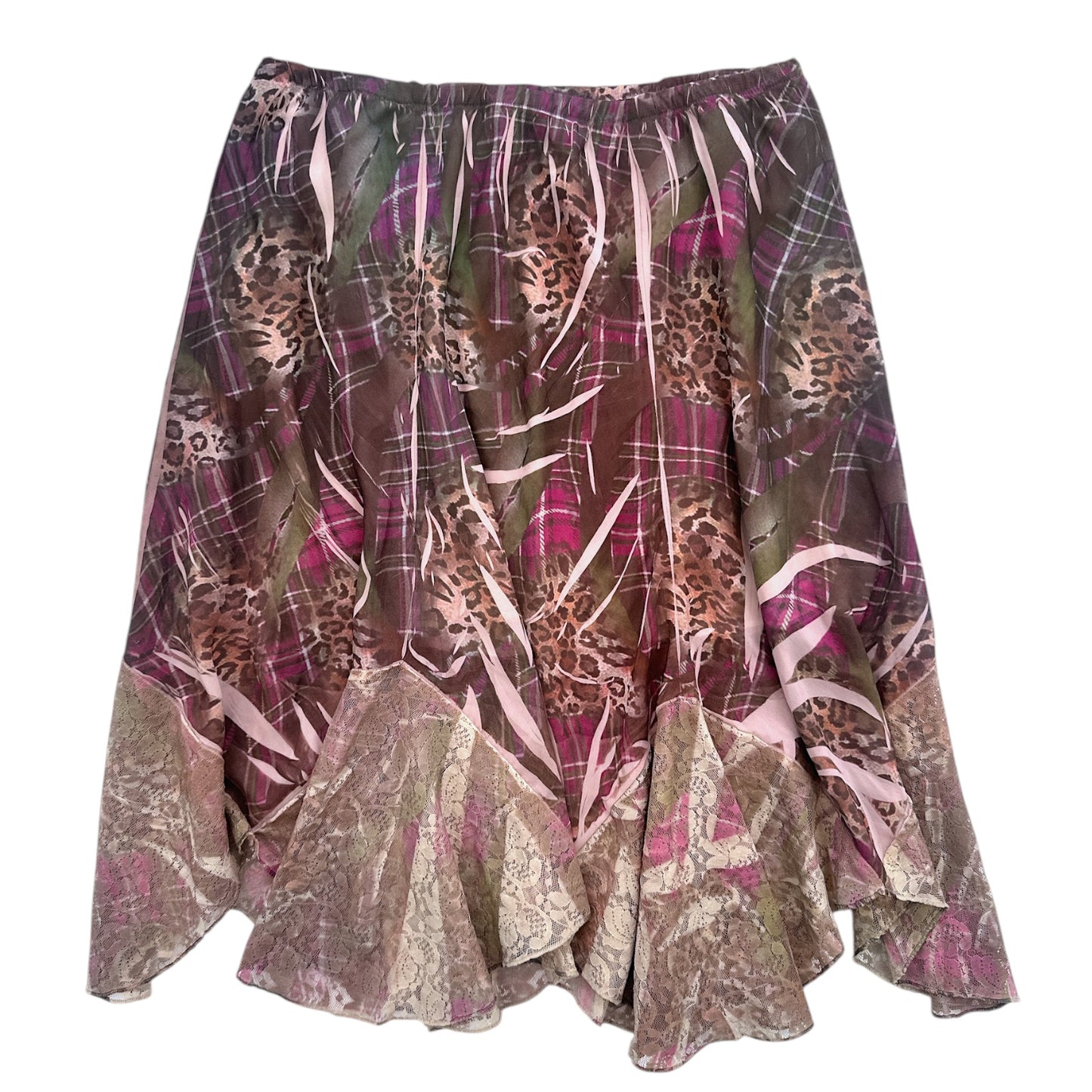 FALDA PRINT ENCAJE