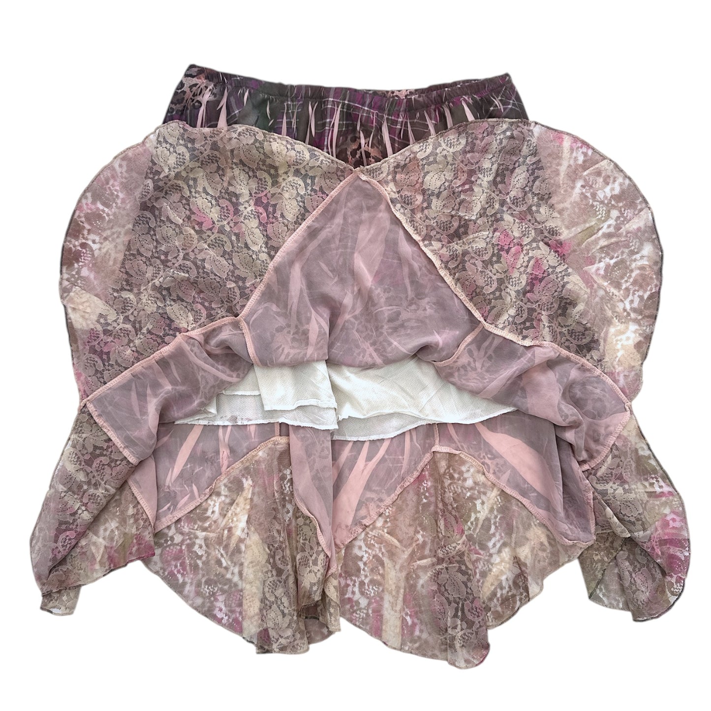 FALDA PRINT ENCAJE