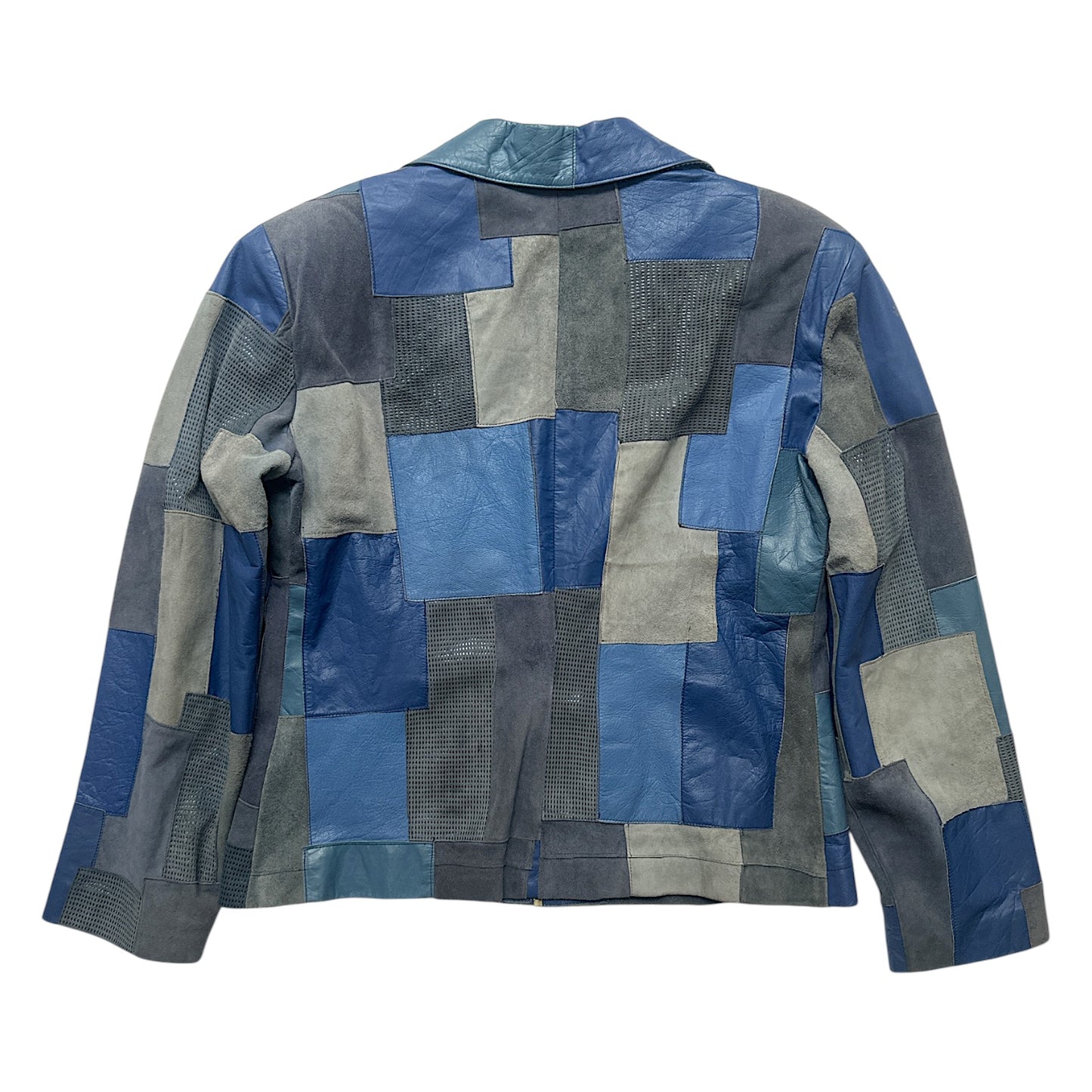 CAMPERA CUERO PATCHWORK