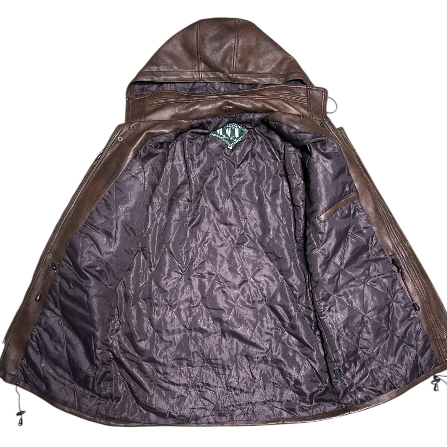 CHAQUETA CUERO 4 BOLSILLOS