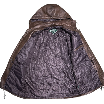 CHAQUETA CUERO 4 BOLSILLOS